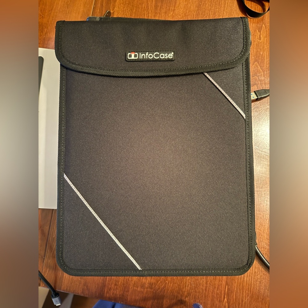 InfoCase Black Tablet Sleeve NWOT